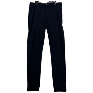 Zyia Active Pants Mens Size L Black Zip Fly Slim Fit Pockets Casual Office